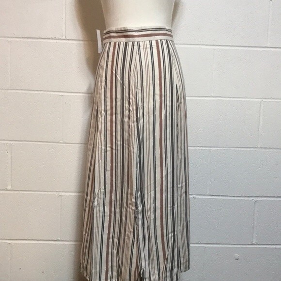 Loft Lined Stripe Skirt - NWT 8 - Picture 1 of 5